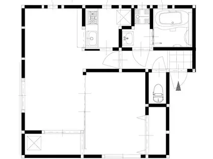 フロンティアネクストIV(2K/1階)の間取り写真