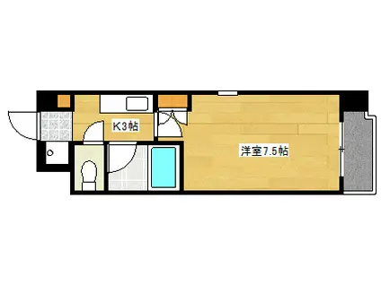 ANNEX牧本(1K/2階)の間取り写真