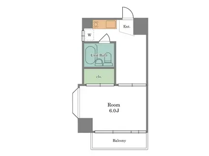 メゾン長沼(1K/2階)の間取り写真