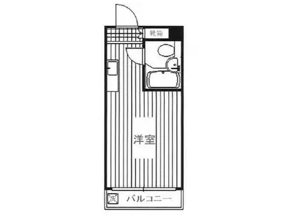 メゾンド・ロベリー(ワンルーム/2階)の間取り写真