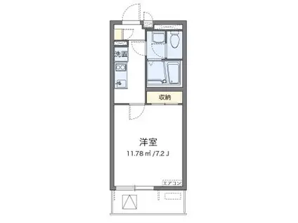 ミランダデアメルツ(1K/3階)の間取り写真