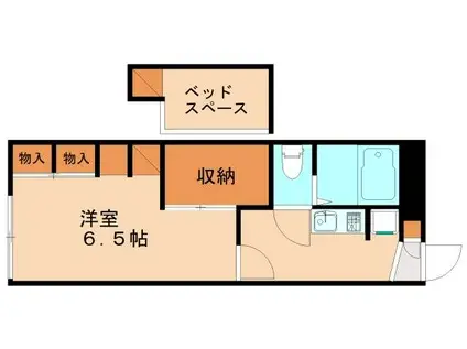 レオパレスOAKS(1K/1階)の間取り写真