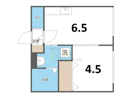 WINNIE LOURSON(1DK/2階)の間取り写真