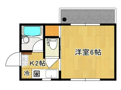 アークメゾン(1K/2階)の間取り写真