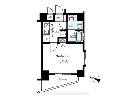 ADESSO SHIMURA UNIFORT DESIGN(1K/7階)の間取り写真