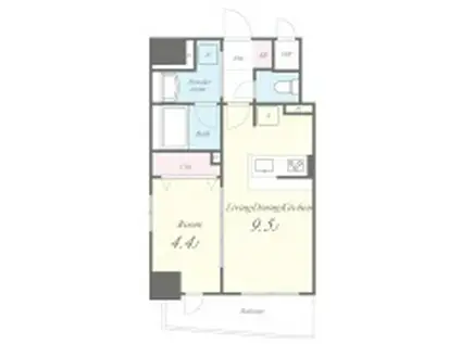 BENTORNATO(1LDK/6階)の間取り写真