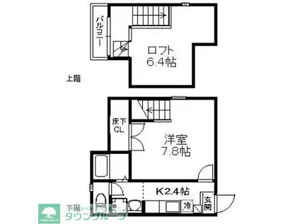 アーバンスクウェア周船寺(1K/1階)の間取り写真