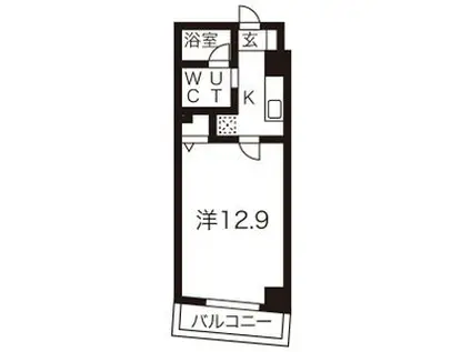 エスポアール光洋(1K/6階)の間取り写真