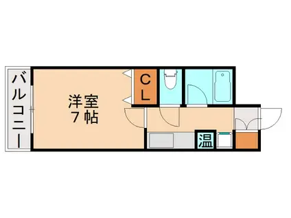 大楠ハウス(1K/3階)の間取り写真