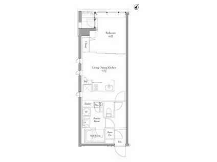 MATSU5588-マツゴーゴーハチハチ-(1LDK/2階)の間取り写真