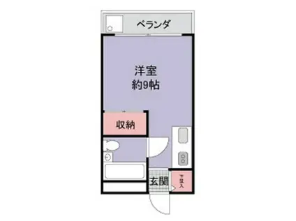 ココパレス(ワンルーム/4階)の間取り写真