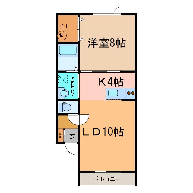 スペース8(1LDK/1階)の間取り写真