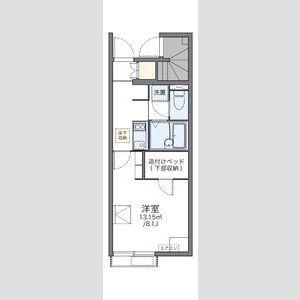 レオネクストフィロ前沢宿I(1K/1階)の間取り写真