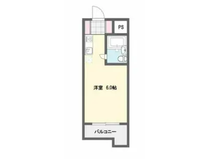 TOP川越4(ワンルーム/2階)の間取り写真