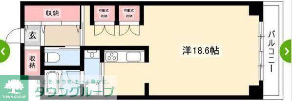 モンレーヴ千種(1SK/1階)の間取り写真