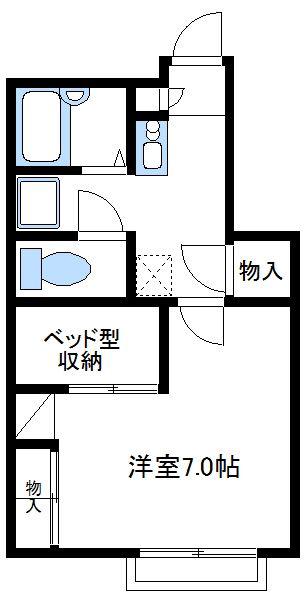 レオパレスYOSHINO(1K/2階)の間取り写真