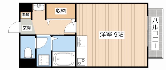 ショコラハウス(ワンルーム/2階)の間取り写真