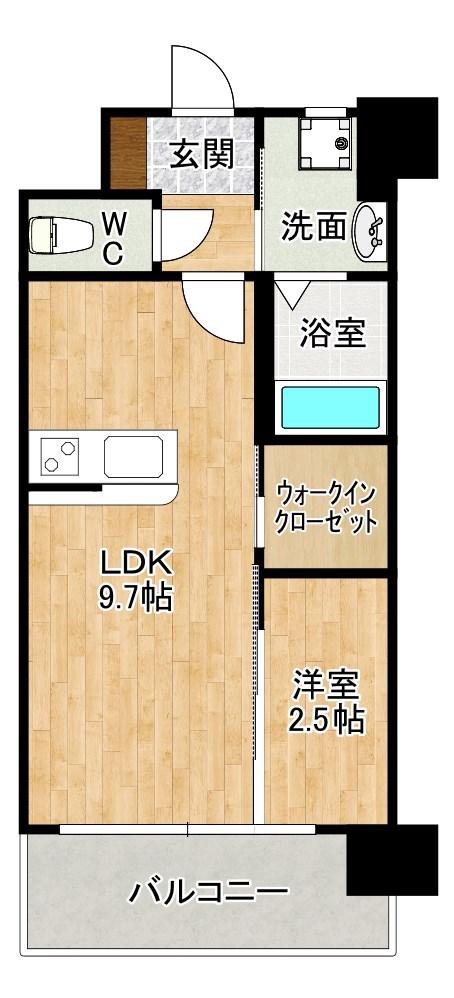 MEDICREST(1LDK/4階)の間取り写真