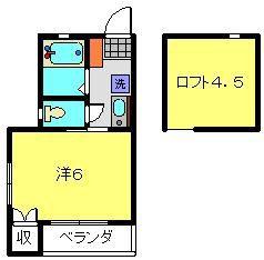 モンラッシェ平間(1K/1階)の間取り写真