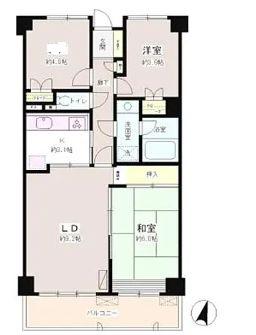 ル・クール本駒込(3LDK/2階)の間取り写真