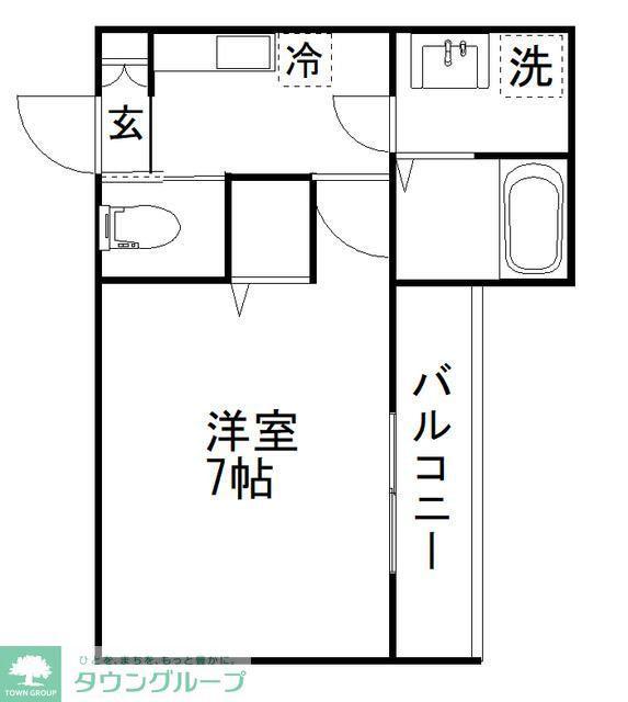 クオーレ習志野台5丁目III(1K/3階)の間取り写真