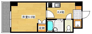 第2植野ビル(1K/9階)の間取り写真