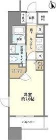フレールコート東別院(1K/8階)の間取り写真