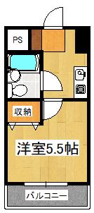 リエス西船橋(1K/3階)の間取り写真