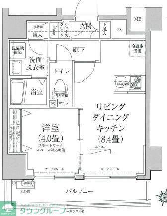 アイル プレミアム亀戸ノース(1LDK/3階)の間取り写真
