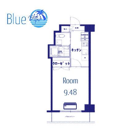 コンフォートタウン大船(1K/2階)の間取り写真
