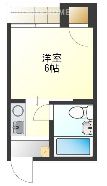 サンシティアイランドII(1K/3階)の間取り写真