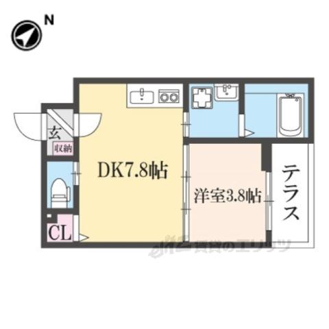 F ASECIA PHAON(1LDK/3階)の間取り写真