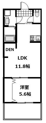 ヴェルコリーヌ(1LDK/2階)の間取り写真