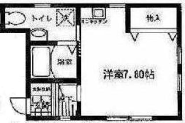メゾン・HSトーホー(ワンルーム/1階)の間取り写真