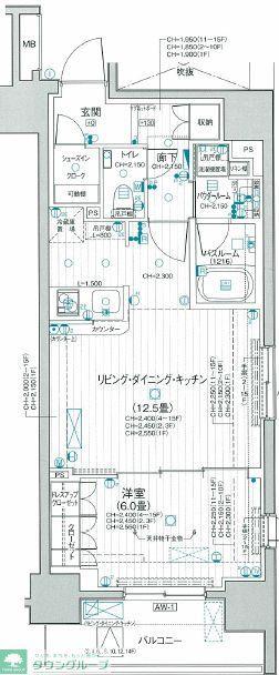 パレステージ大島(1LDK/3階)の間取り写真