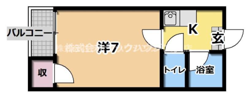 ラ・エトワール(1K/1階)の間取り写真