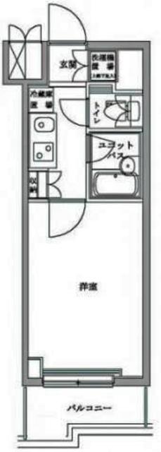 ルーブル都立家政弐番館(1K/1階)の間取り写真