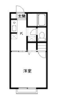 ラフォーレ A棟(1K/1階)の間取り写真