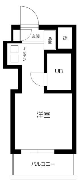 トップ本郷(ワンルーム/4階)の間取り写真