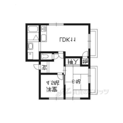 フレグランス上賀茂(2LDK/2階)の間取り写真