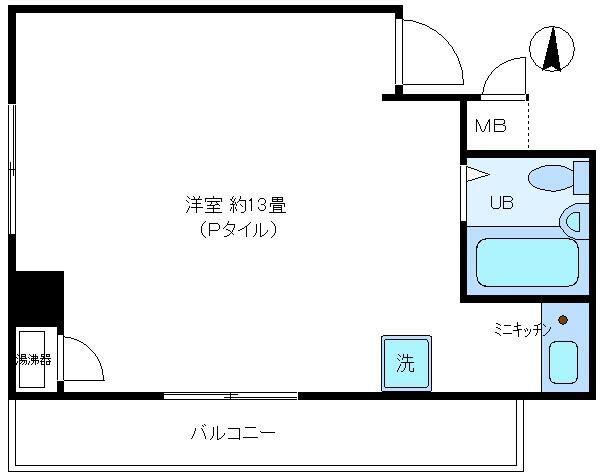 日興パレスビル渋谷(ワンルーム/5階)の間取り写真