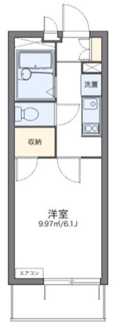 レオパレスアビタンティ(1K/1階)の間取り写真