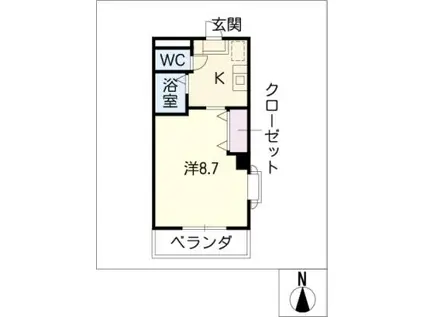 スカイコート本郷(1K/4階)の間取り写真