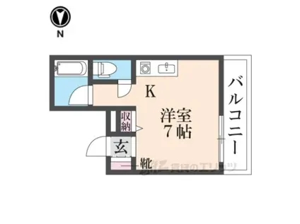 阪本マンション(1K/2階)の間取り写真