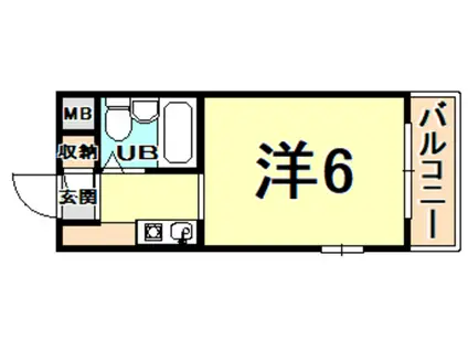 NEOダイキョー北昭和1(ワンルーム/4階)の間取り写真