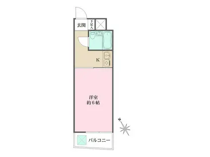 セブンスターマンション第8五反田(1K/7階)の間取り写真
