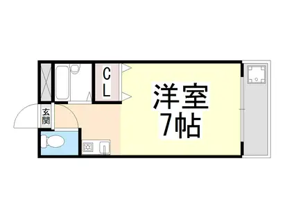 コンフォール・カレッジ(1K/3階)の間取り写真