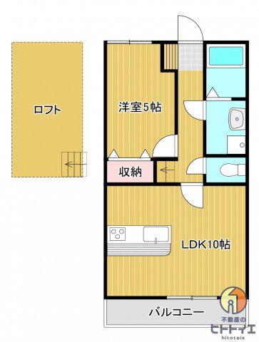 広川426ガーデンシティ(1SLDK/2階)の間取り写真