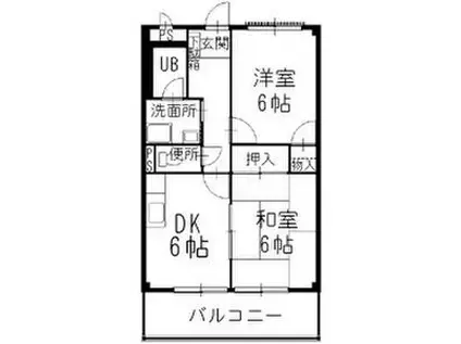 SURPLUS 和合I(2DK/1階)の間取り写真