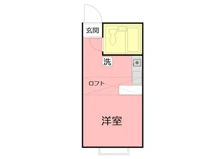 SURF HOUSE(ワンルーム/2階)の間取り写真